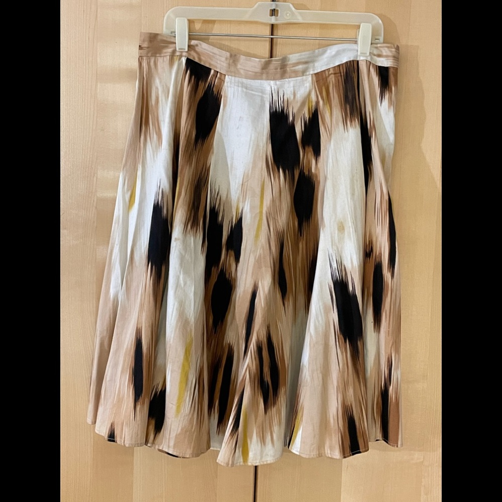 Skirt A Line-Full Cream Brown size 12